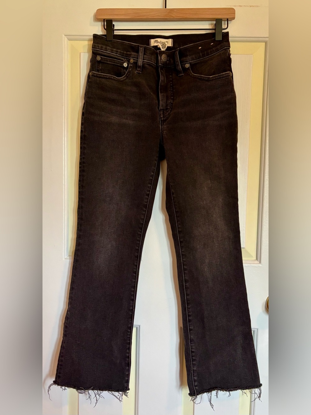 Madewell Mid-Rise Kick Out Jeans Black/Charcoal 4/27
